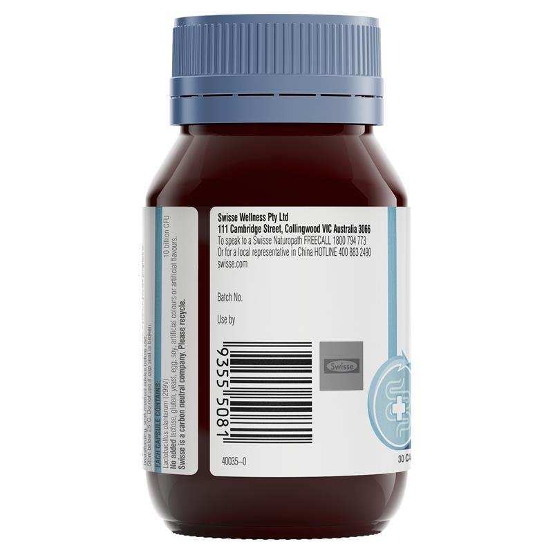 [Expiry: 08/2024] Swisse Ultibiotic Daily IBS Probiotic 30 Capsules