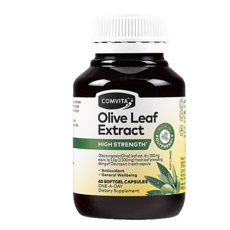 Comvita Olive Leaf Extract High Strength 60 Softgel Capsules July 2025