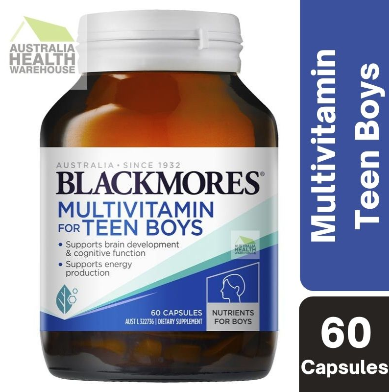 Blackmores Multivitamin for Teen Boys 60 Capsules February 2025