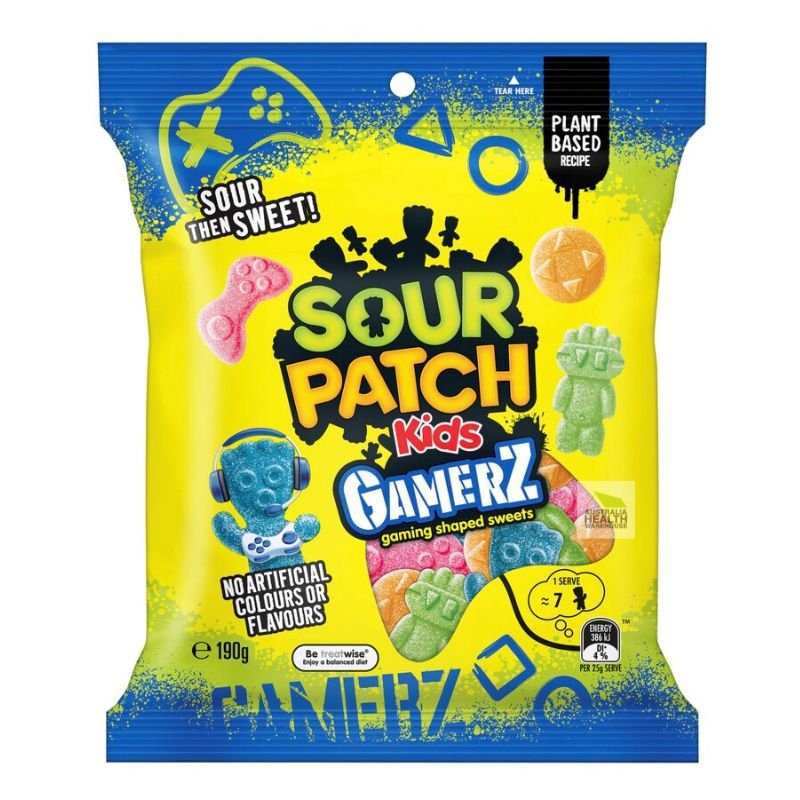 [Expiry: 14/12/2024] Sour Patch Kids Gamerz Gaming Shaped Lollies 190g