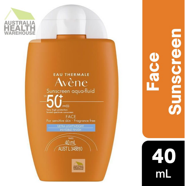[Expiry: 09/2025] Avène Sunscreen Aqua-Fluid SPF50+ Face For Sensitive Skin 40mL
