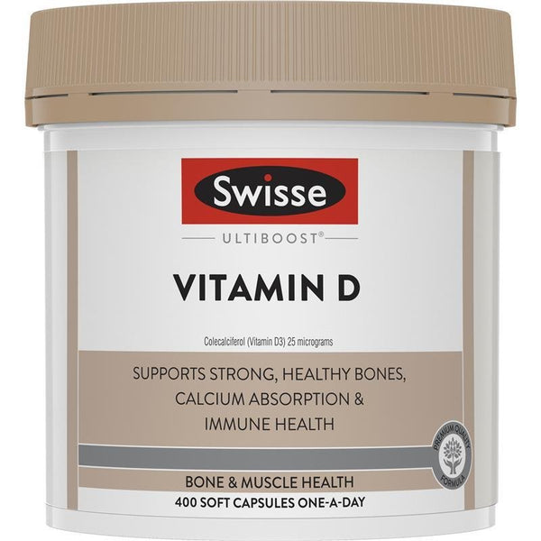 [Expiry: 08/2025] Swisse Ultiboost Vitamin D 400 Capsules