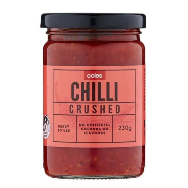 [Expiry: 23/09/2024] Coles Crushed Chilli 230g
