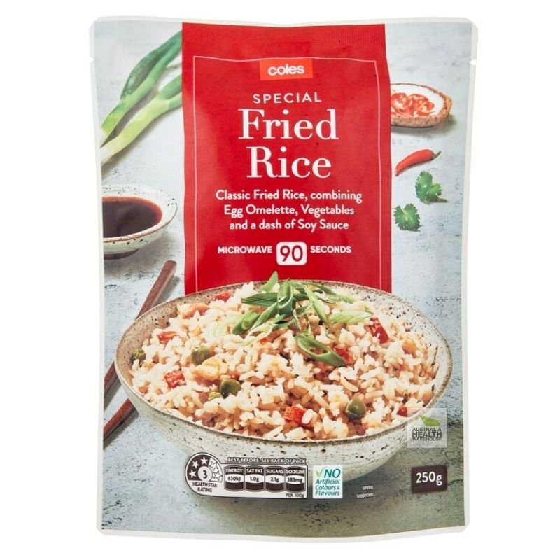 [Expiry: 15/07/2024] Coles Special Fried Microwave Rice 250g