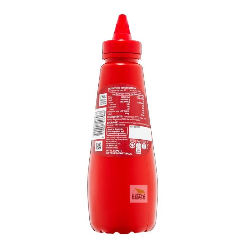 [Expiry: 10/01/2025] Coles Tomato Sauce 500mL