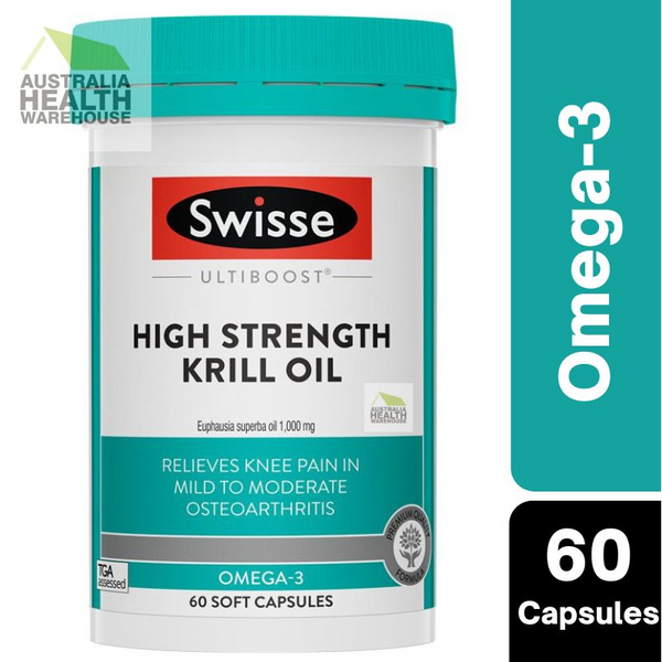 [Expiry: 07/2026] Swisse Ultiboost High Strength Krill Oil 1000mg 60 Capsules