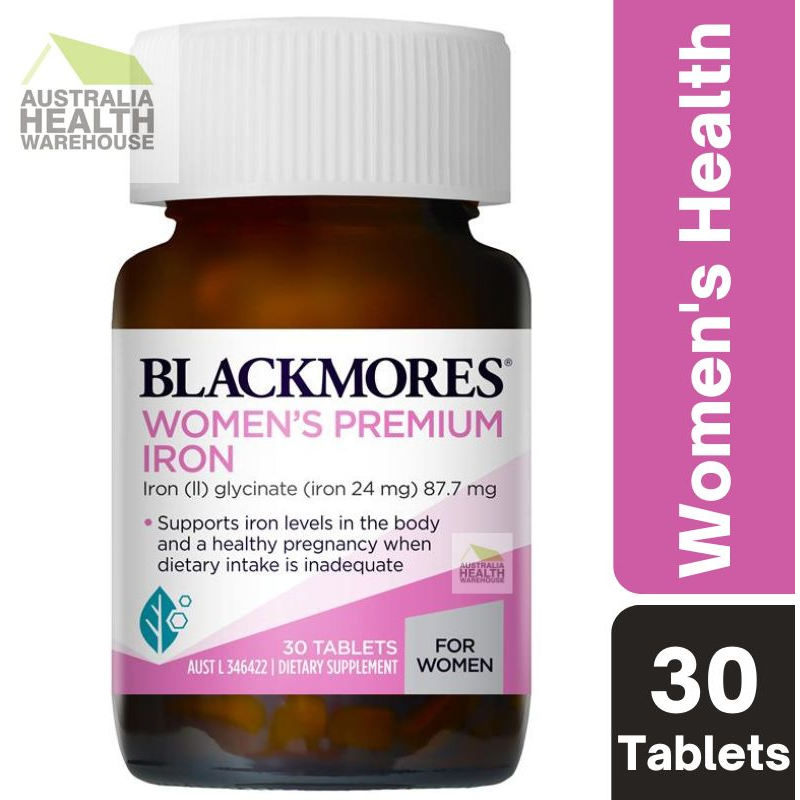 [Expiry: 11/2024] Blackmores Women’s Premium Iron 30 Tablets