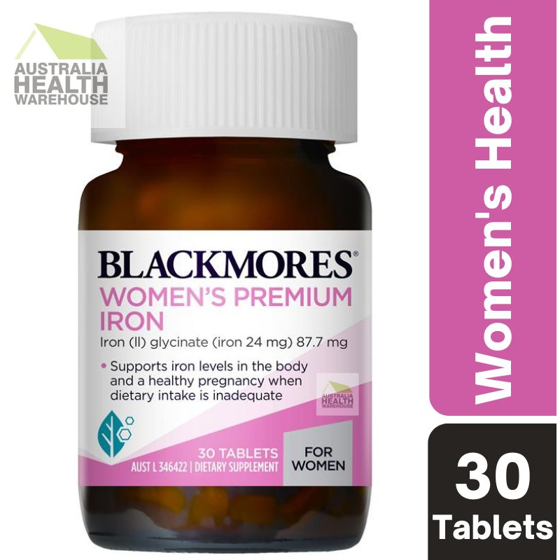 Blackmores Women’s Premium Iron 30 Tablets August 2024