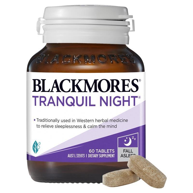 Blackmores Tranquil Night 60 Tablets October 2024