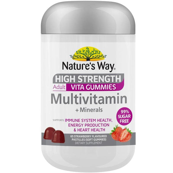 [CLEARANCE] Nature's Way High Strength Adult Vita Gummies Multivitamin 65 Gummies [November 2023]
