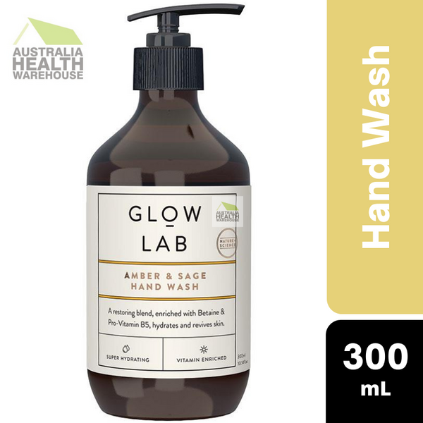 Glow Lab Amber & Sage Hand Wash 300mL August 2025
