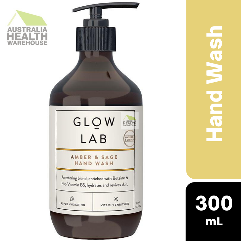 [Expiry: 11/2025] Glow Lab Amber & Sage Hand Wash 300mL