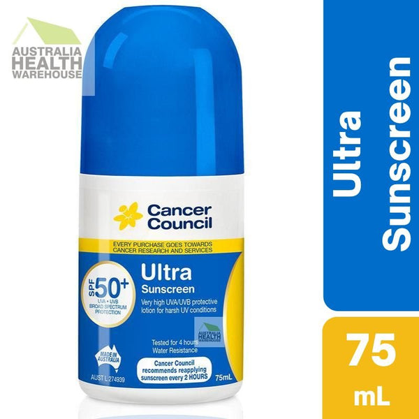 [Expiry: 07/2026] Cancer Council Ultra Sunscreen SPF 50+ Roll-On 75mL