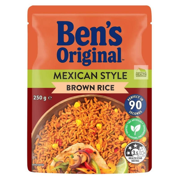 [Expiry: 17/06/2024] Ben's Original Mexican Style Brown Rice Microwave Rice Pouch 250g