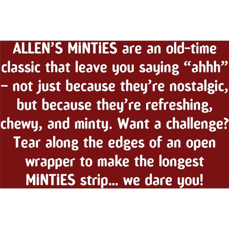 Allen's Minties 150g August 2024