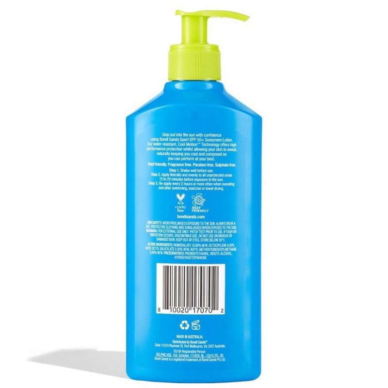 Bondi Sands Sport SPF 50+ Sunscreen Lotion 400mL August 2024