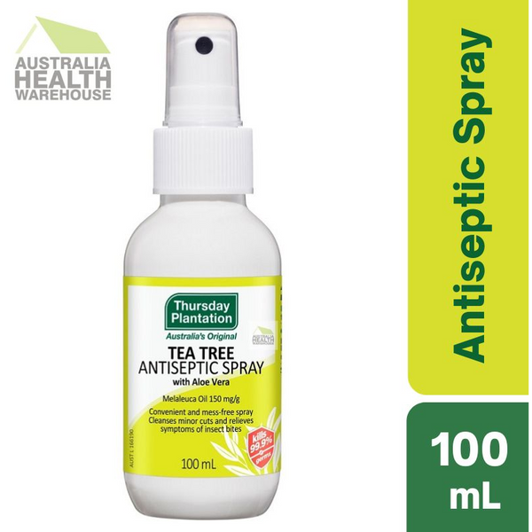 [Expiry: 03/2026] Thursday Plantation Tea Tree Antiseptic Spray with Aloe Vera 100mL