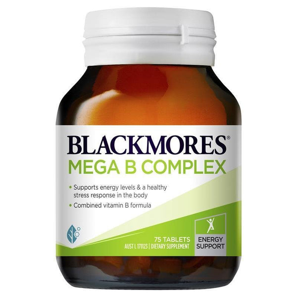 [CLEARANCE EXPIRY: 09/06/2024] Blackmores Mega B Complex 75 Tablets