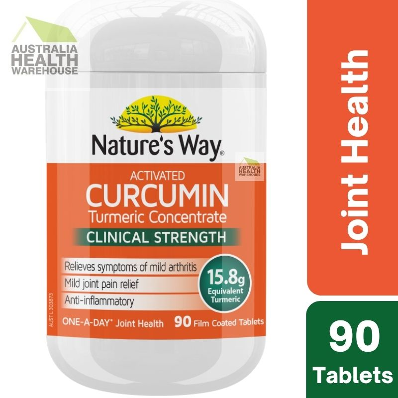 Nature's Way Curcumin Turmeric Concentrate One-A-Day 90 Tablets March 2026
