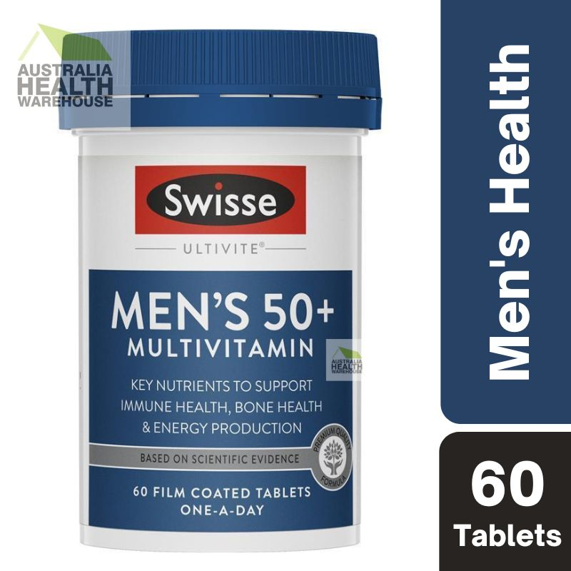 Swisse Ultivite Men's 50+ Multivitamin 60 Tablets March 2025