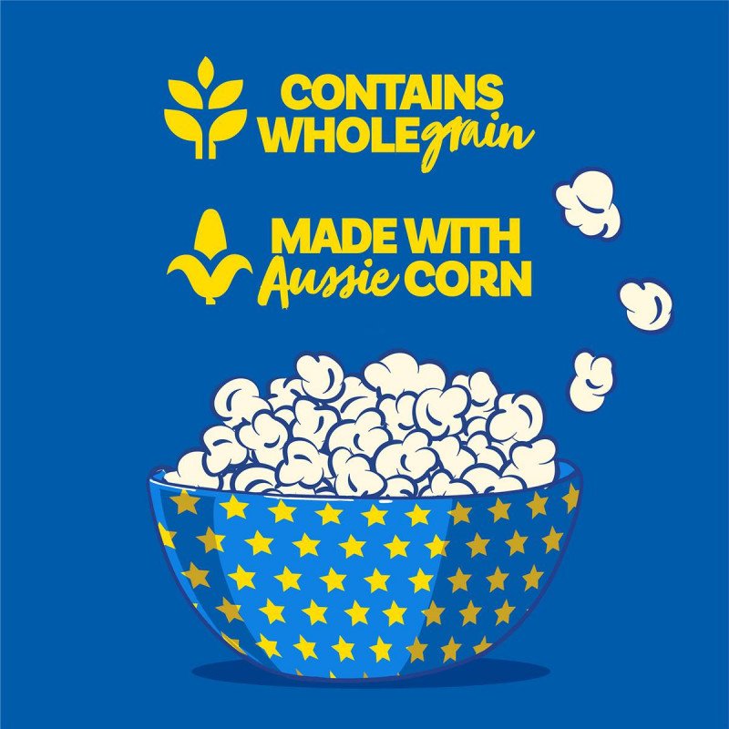 [CLEARANCE EXPIRY: 12/03/24] Poppin Microwave Popcorn Sea Salt Flavour 100g