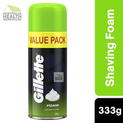 Gillette Shaving Foam Lemon Lime Value Pack 333g January 2025