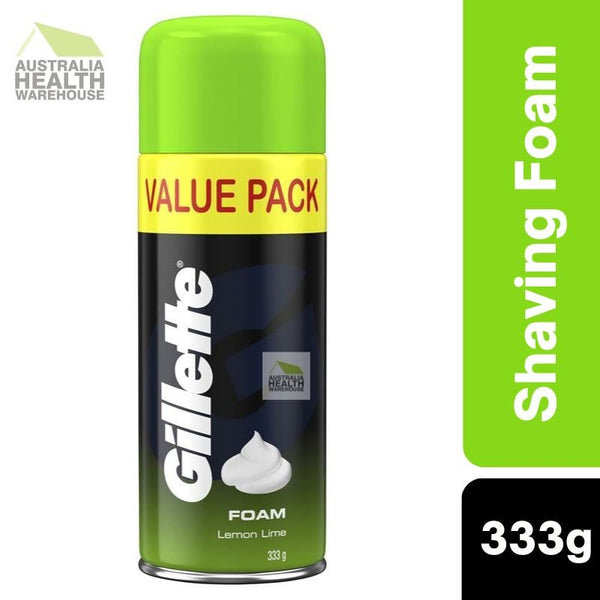 [Expiry: 03/2026] Gillette Shaving Foam Lemon Lime Value Pack 333g