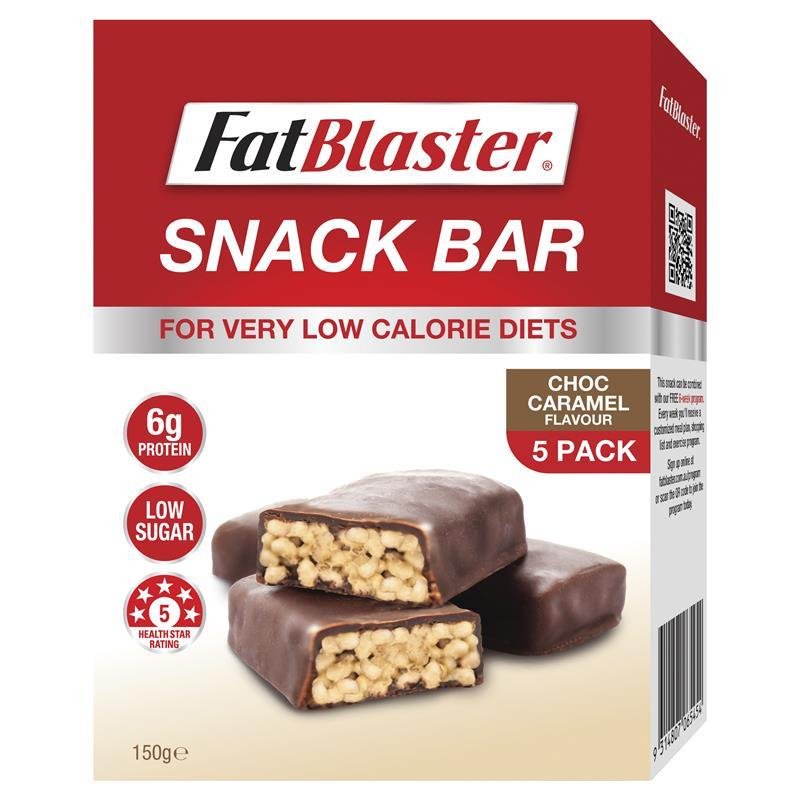 Naturopathica Fatblaster Choc Caramel Snack Bar 5 x 30g November 2024