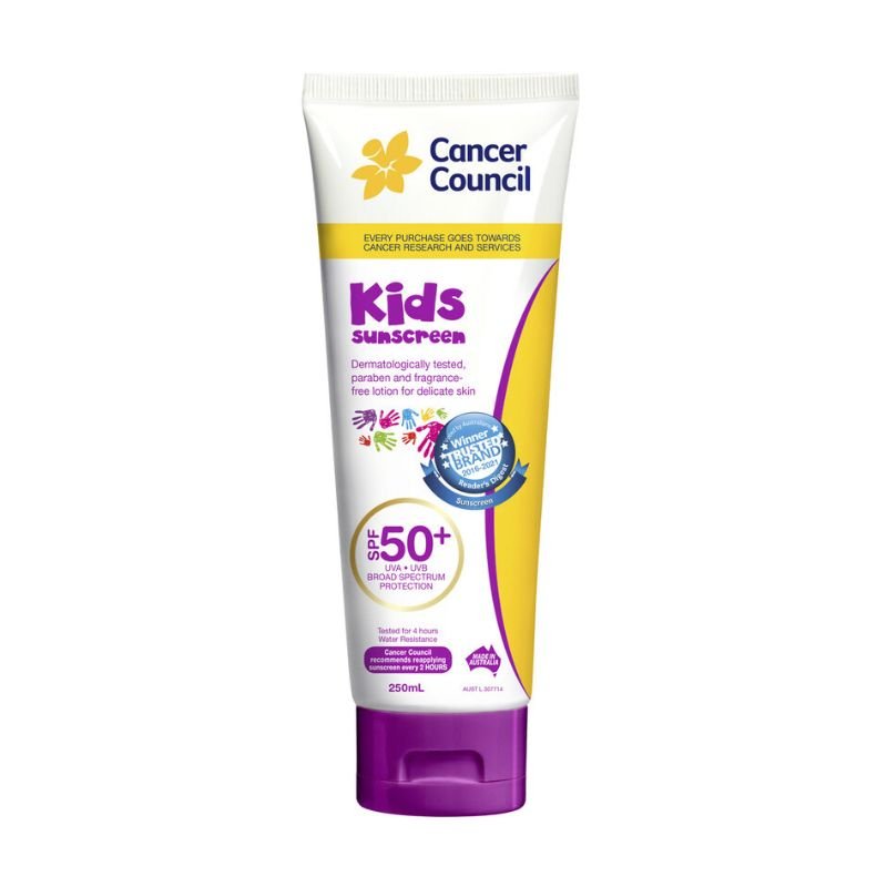 Cancer Council Kids Sunscreen SPF 50+ Tube 250mL May 2025