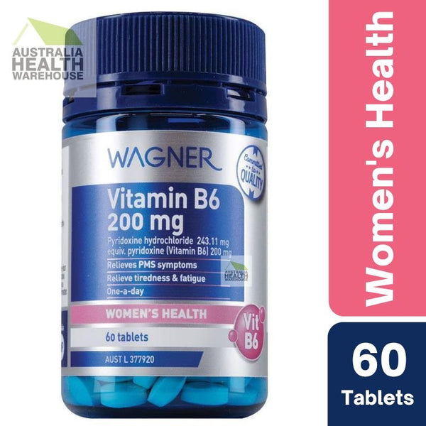 [CLEARANCE EXPIRY: 02/2024] Wagner Vitamin B6 200mg 60 Tablets