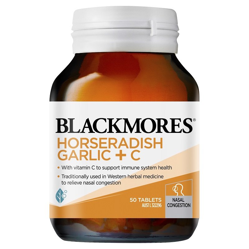 [Expiry: 03/2025] Blackmores Horseradish Garlic + C 50 Tablets