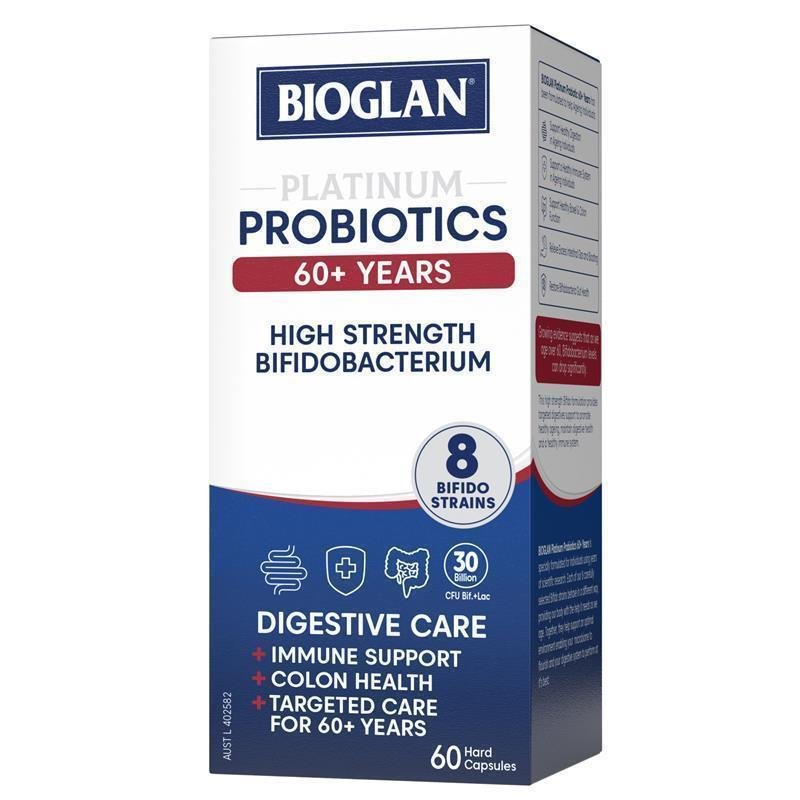 Bioglan Platinum Probiotics 60+ Years 60 Capsules May 2025