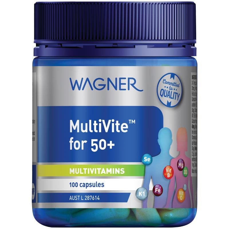 Wagner Multivite for 50+ 100 Capsules March 2024