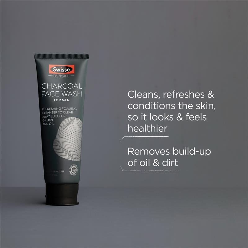 Swisse Skincare Charcoal Face Wash For Men 120mL