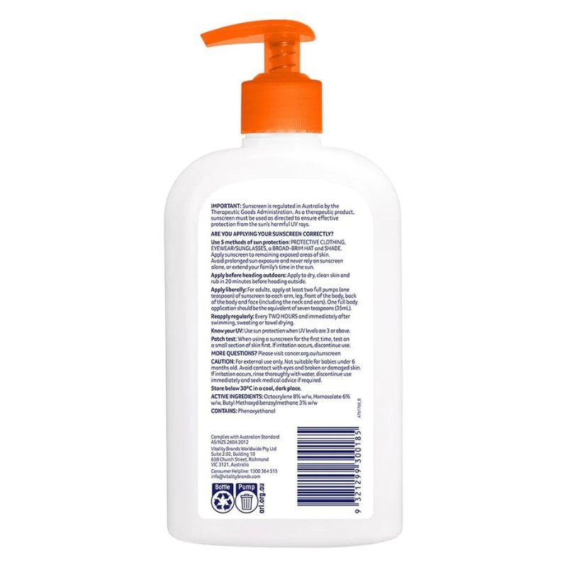 Cancer Council Everyday Value Sunscreen SPF 50 500mL June 2026