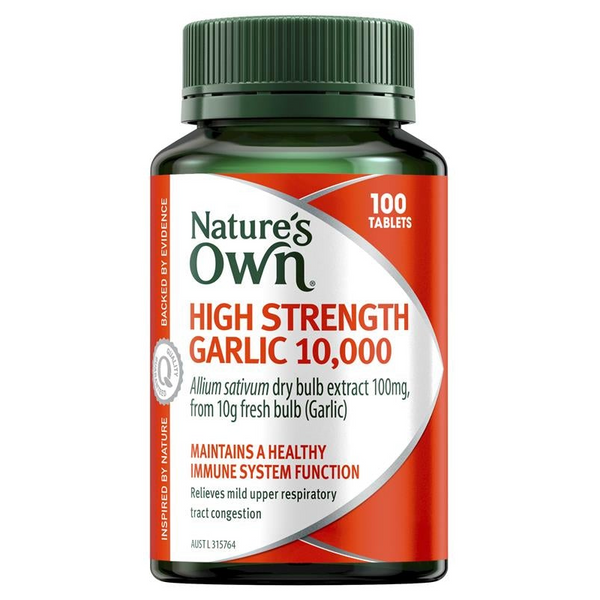 [Expiry: 05/2025] Nature's Own High Strength Garlic 10000mg 100 Tablets