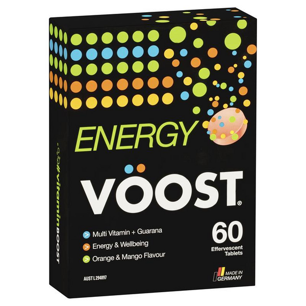 Voost Energy Effervescent 60 Tablets July 2024