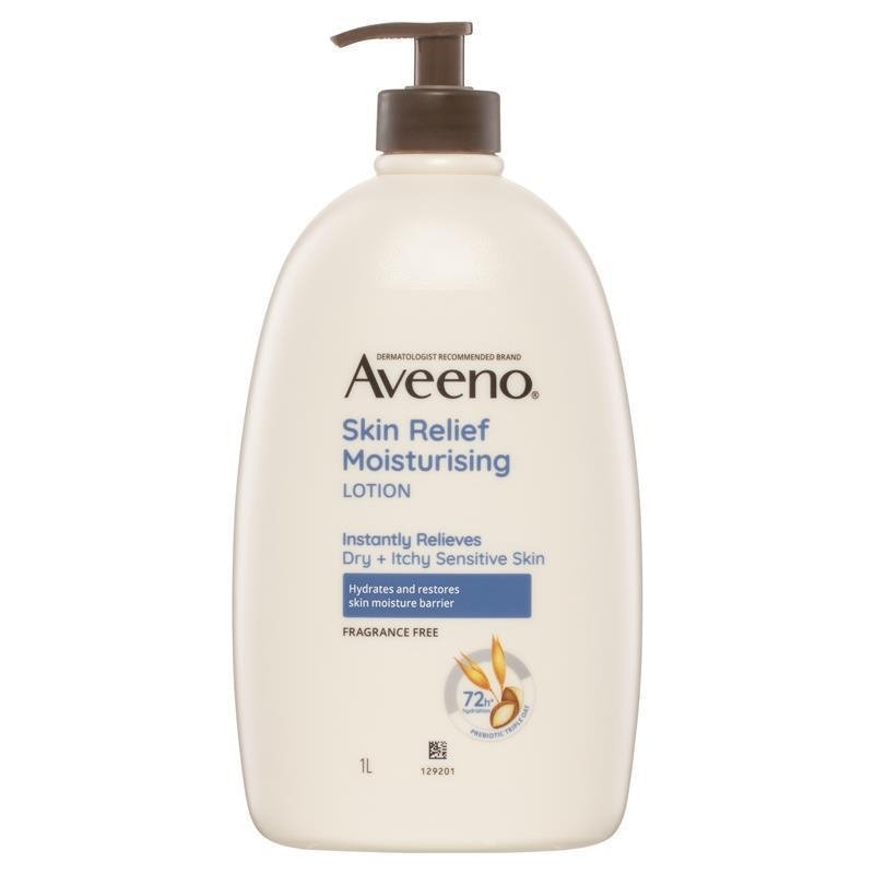 [Expiry: 12/2025] Aveeno Skin Relief Moisturising Lotion Fragrance Free 1 Litre