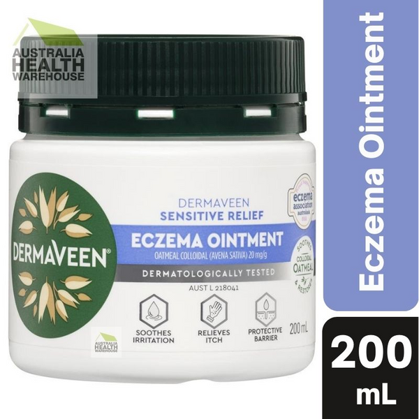 DermaVeen Sensitive Relief Eczema Ointment 200mL January 2025