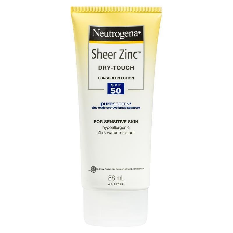 Neutrogena Sheer Zinc Dry-Touch Sunscreen Lotion 88mL May 2024