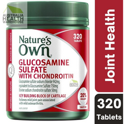 Nature's Own Glucosamine Sulfate With Chondroitin 320 Tablets February 2025