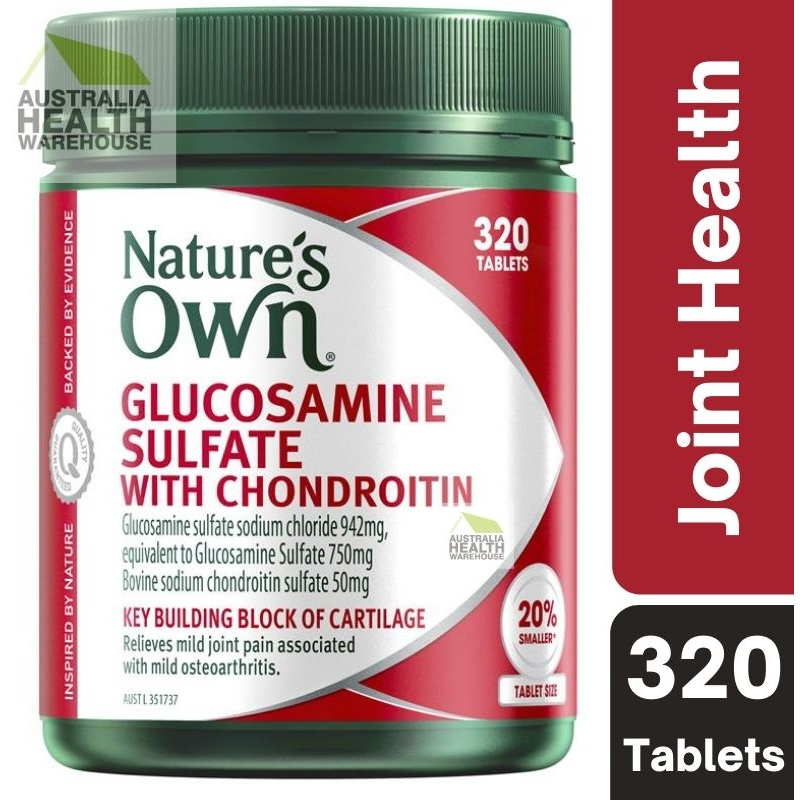 Nature's Own Glucosamine Sulfate With Chondroitin 320 Tablets February 2025