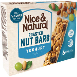 Nice & Natural Roasted Nut Bars Yoghurt 6 Bars 192g [27 May 2024]