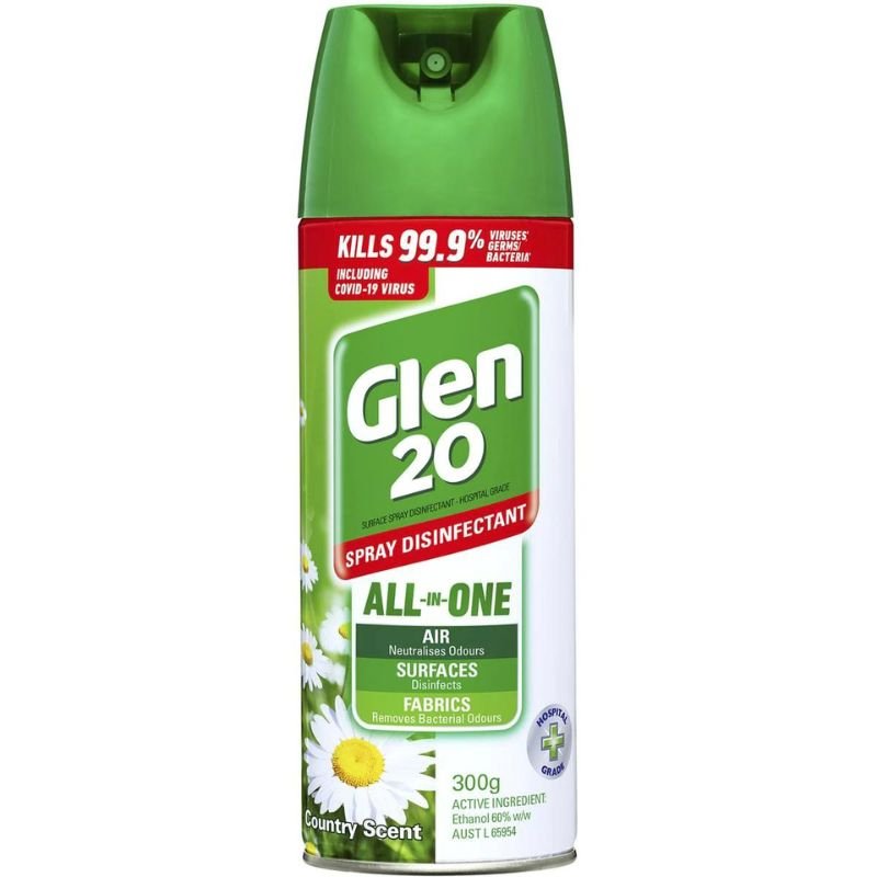 Glen 20 Disinfectant Air Freshener Spray - Country Scent 300g March 2025