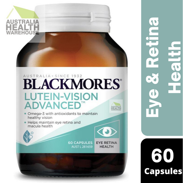 Blackmores Lutein-Vision Advanced 60 Tablets April 2024
