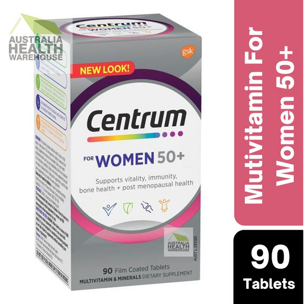 [Expiry: 06/2025] Centrum For Women 50+ Multivitamin 90 Tablets