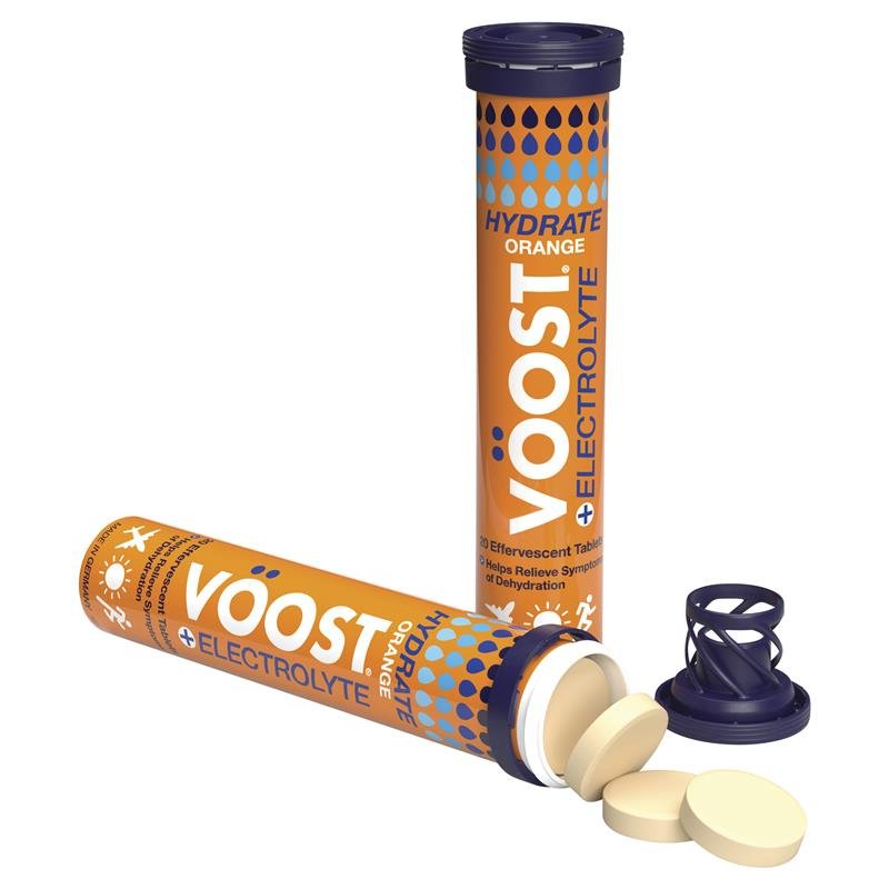 Voost Hydrate Orange Effervescent 60 Tablets March 2023