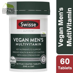 Swisse Ultivite Vegan Men's Multivitamin 60 Tablets  June 2024