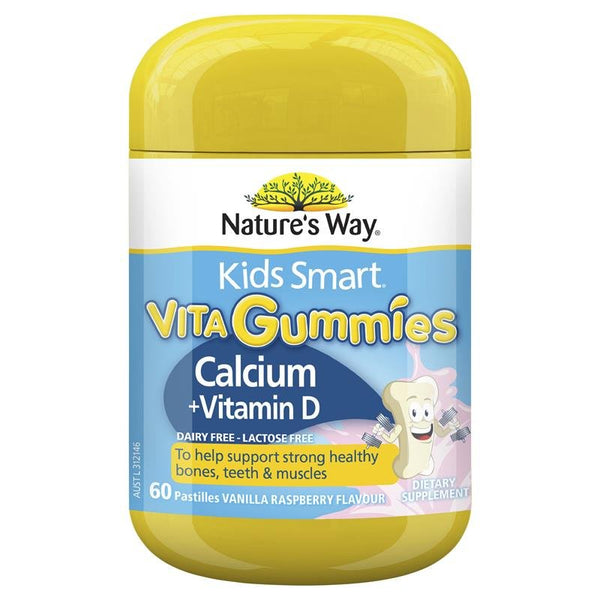 [CLEARANCE: 06/2024] Nature's Way Kids Smart Vita Gummies Calcium + D3 60 Pastilles