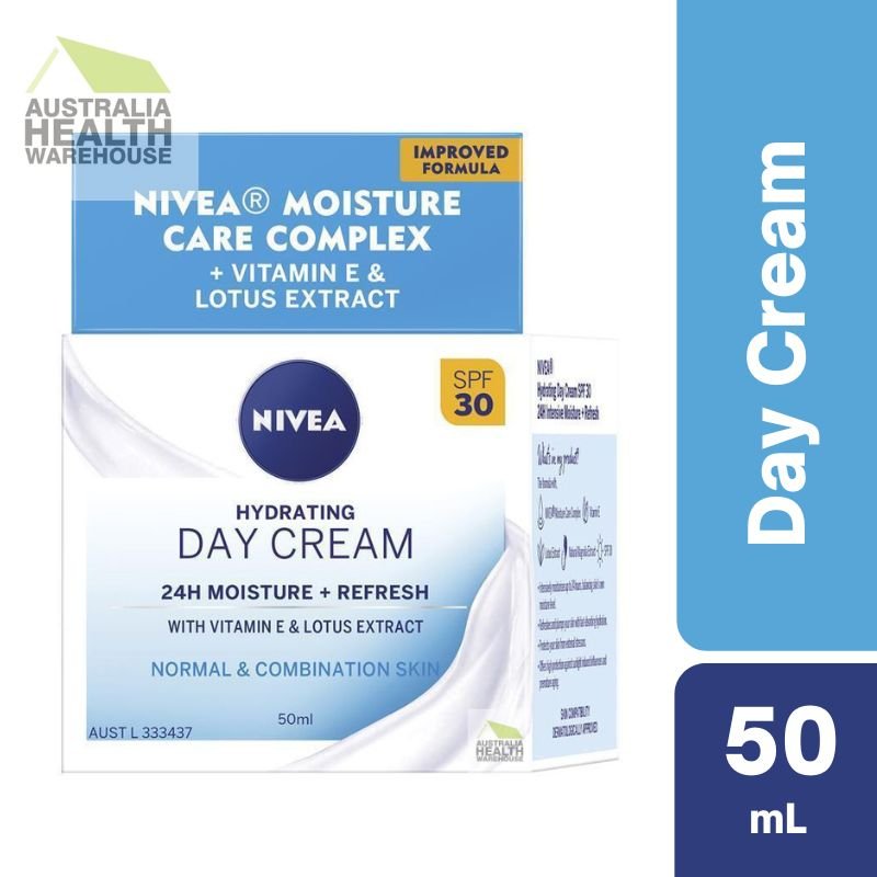 Nivea Hydrating Day Cream Face Moisturiser SPF30 50mL January 2025